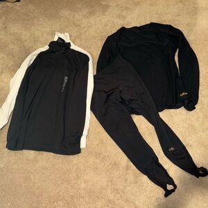 Men’s thermal snowgear bundle - Hot chilly long underwear and turtlenecks